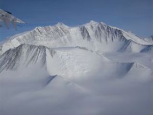 Vinson Massif, Antarctica from the south.
